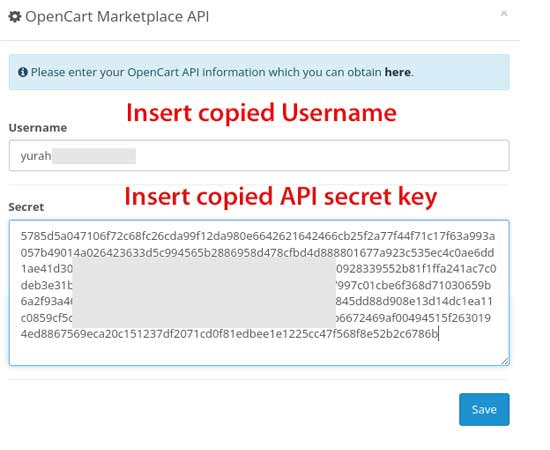 How to connect opencart 3 to marketplace 8