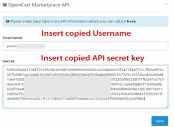 How to connect opencart 3 to marketplace 8